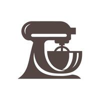 Elegant Stand Mixer Silhouette A Stylish Icon for Baking and Culinary Arts Featuring a Clean and Modern Design silhouette vector