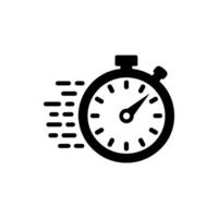 Stopwatch Icon Showing Motion and Speed Symbolizing Time Management Fast Service and Efficiency Quick Response Deadline or Urgency Concept vector