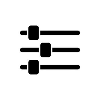 Graphical Illustration of Sound Equalizer Settings Displaying Different Levels of Audio Frequency Bands vector