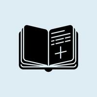 Open book icon with plus symbol and lines vector