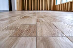 A close up of a wood floor with a wooden floor photo