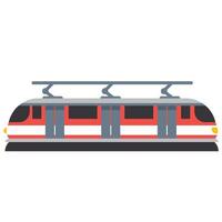 a train is shown on a white background vector