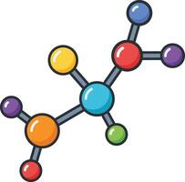 Molecule Model Icon vector