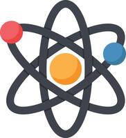 An Atom with orbiting electrons vector