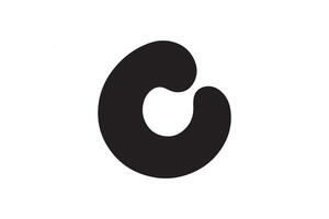 A black and white logo with the letter c vector