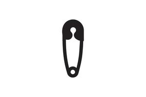 A black and white illustration of pin vector