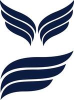 Stylized Wing Emblems Design vector