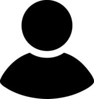 Black Icon of Person. Personalization. Account. For Web vector
