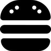 Black hamburger or burger icon vector