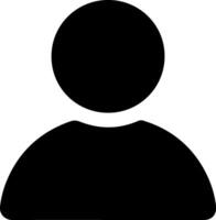 Black Icon of Person. Personalization. Account vector