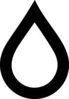 Petroleum products. Simple black icon of drop of oil or petroleum vector
