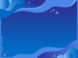 Blue abstract background with wave patterns vector