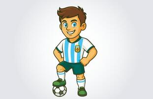 Mexico Soccer or Footbll Player Mascot Cartoon Character Template vector