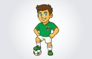 Argentina Soccer or Footbll Player Mascot Cartoon Character Template vector
