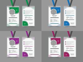 Colorful event name badges for identification vector