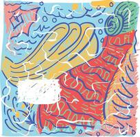 Abstract Composition with Colorful Shapes and Lines vector