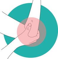 Hand and Leg Injury Illustration in Cartoon Design. vector