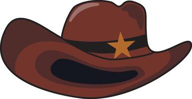 Illustration of a Cowboy Hat. Design Element vector