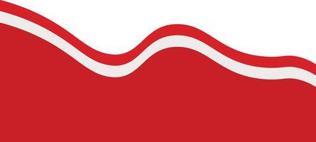 Indonesia Flag Ribbon Border Isolated on White Background. vector