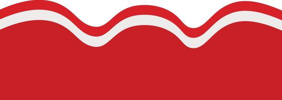 Indonesia Flag Ribbon Border, Isolated on White Background vector