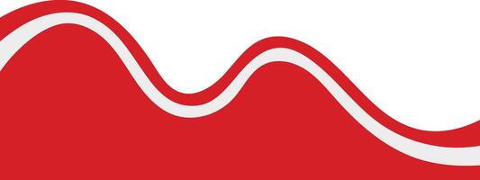 Indonesian Ribbon Flag in Abstract Design vector