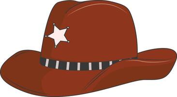 Classic Cowboy Hat Isolated on White Background vector