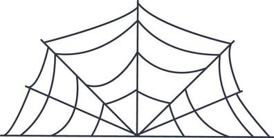 Illustration of Black Spiderweb. vector