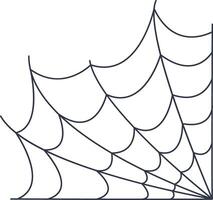 Halloween Cobweb Decoration. Spooky Insect vector