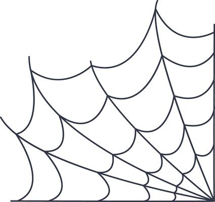 Halloween Cobweb Decoration. Spooky Insect