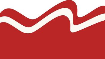 Indonesian Flag Ribbon Illustration. Isolated on White Background. vector