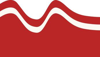 Indonesian Flag Ribbon Illustration. Wavy Flag Indonesia. vector
