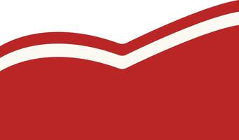 Indonesian Flag Ribbon Illustration in Abstract Design. vector