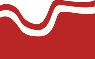 Illustration of Indonesian Flag Ribbon on White Background. vector