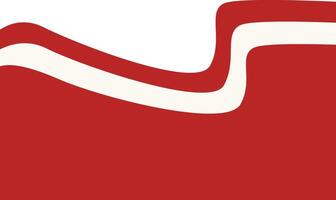 Illustration of Indonesian Flag Ribbon. Isolated on White Background vector