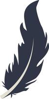 Soft Plumage Silhouette vector