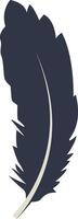 Bird Plumage Silhouette. vector