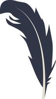 Bird Plumage Silhouette in Flat Design. vector