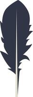 Bird Plumage Silhouette in Flat Design vector