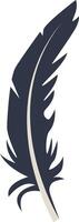 Bird Plumage Silhouette with Flat Design. vector