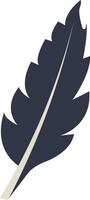 Bird Plumage Silhouette with Simple Design vector