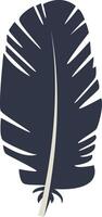 Bird Plumage Silhouette in Simple Design vector