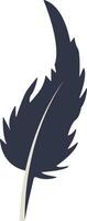 Bird Plumage Silhouette. Design Element vector