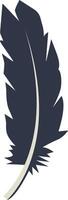 Silhouette of Bird Plumage vector