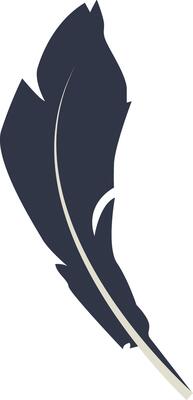 Silhouette of a Bird Plumage.
