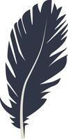 Silhouette of Bird Plumage. vector