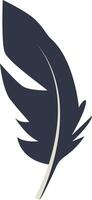 Silhouette of Bird Plumage with Simple Design vector