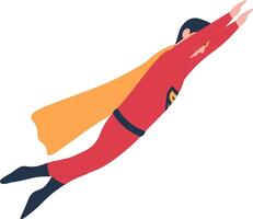 Male Superhero Illustration in Cartoon Design vector