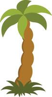 Tropical Palm Trees Illustration in Simple Design. vector