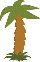 Tropical Palm Trees Illustration in Simple Design vector