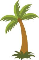 Tropical Palm Trees Illustration with Simple Design vector